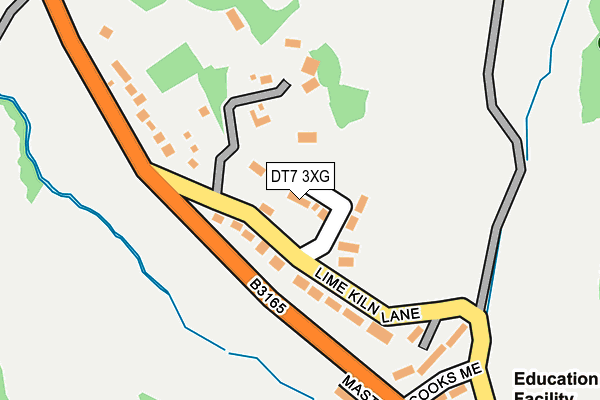 DT7 3XG map - OS OpenMap – Local (Ordnance Survey)