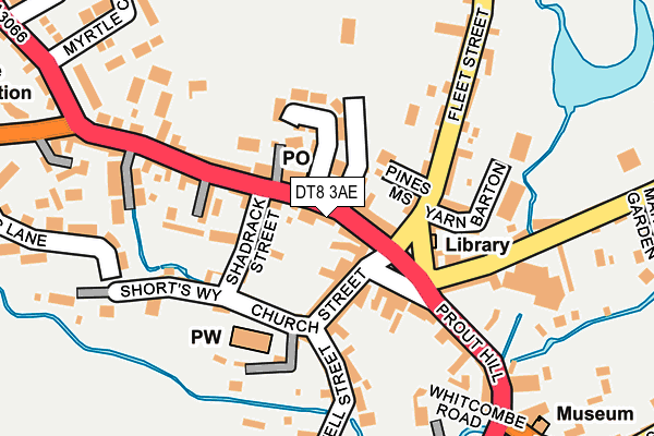 DT8 3AE map - OS OpenMap – Local (Ordnance Survey)