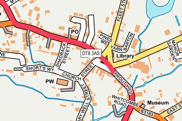 DT8 3AS map - OS OpenMap – Local (Ordnance Survey)