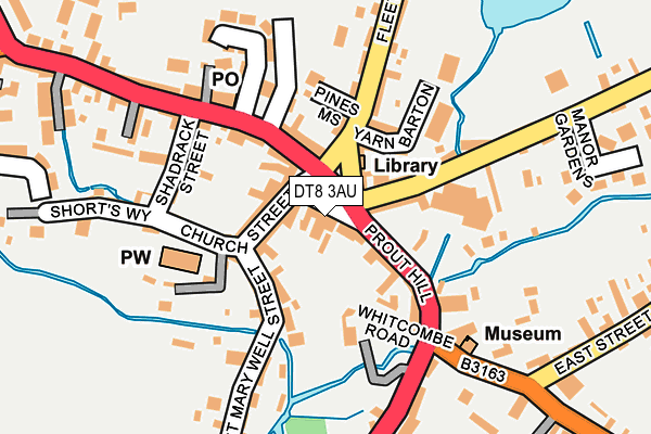 DT8 3AU map - OS OpenMap – Local (Ordnance Survey)