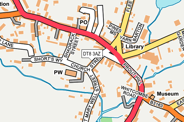 DT8 3AZ map - OS OpenMap – Local (Ordnance Survey)