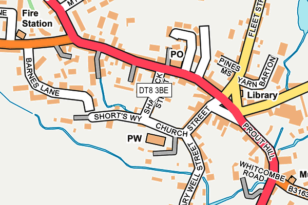 DT8 3BE map - OS OpenMap – Local (Ordnance Survey)