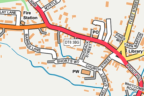 DT8 3BG map - OS OpenMap – Local (Ordnance Survey)