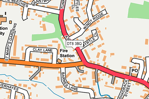 DT8 3BQ map - OS OpenMap – Local (Ordnance Survey)