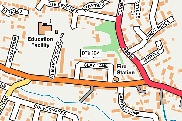 DT8 3DA map - OS OpenMap – Local (Ordnance Survey)