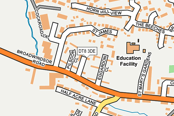 DT8 3DE map - OS OpenMap – Local (Ordnance Survey)