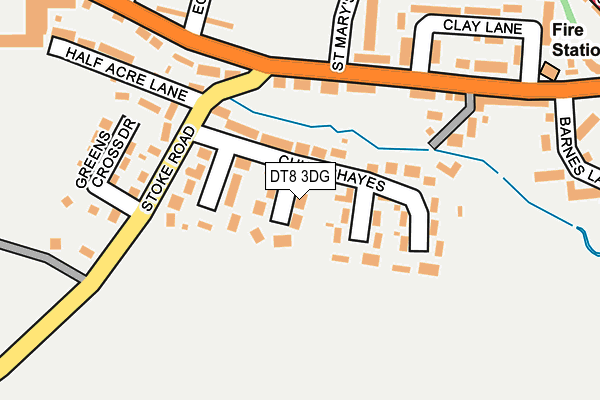 DT8 3DG map - OS OpenMap – Local (Ordnance Survey)