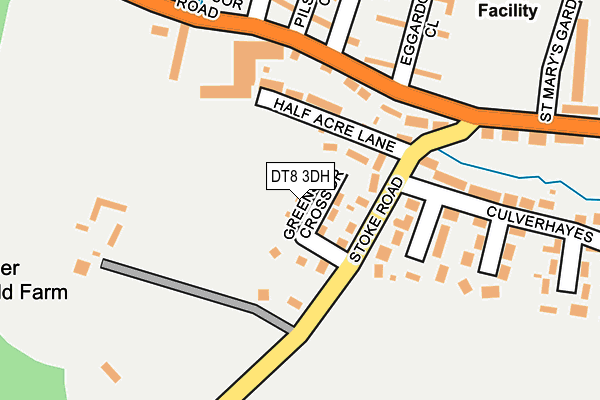 DT8 3DH map - OS OpenMap – Local (Ordnance Survey)