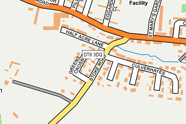 DT8 3DQ map - OS OpenMap – Local (Ordnance Survey)