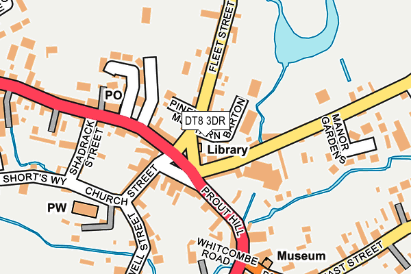 DT8 3DR map - OS OpenMap – Local (Ordnance Survey)