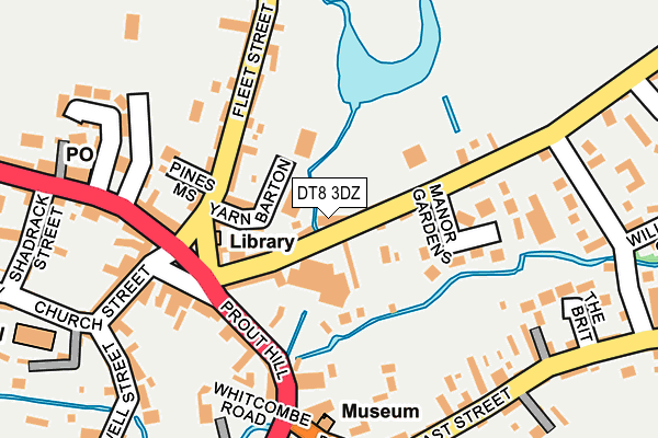 DT8 3DZ map - OS OpenMap – Local (Ordnance Survey)