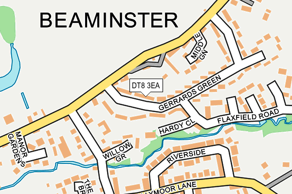 DT8 3EA map - OS OpenMap – Local (Ordnance Survey)