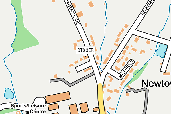 DT8 3ER map - OS OpenMap – Local (Ordnance Survey)