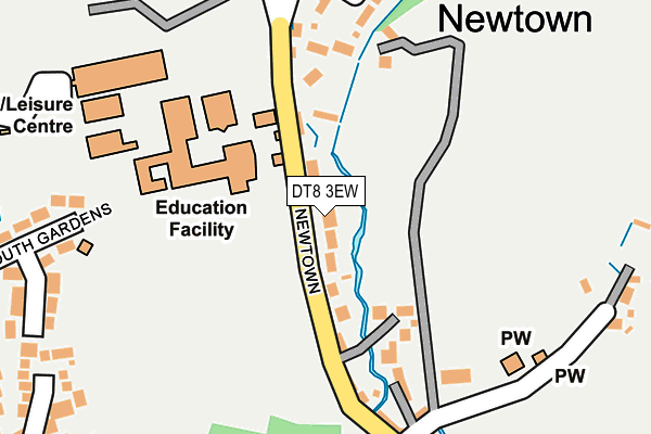 DT8 3EW map - OS OpenMap – Local (Ordnance Survey)