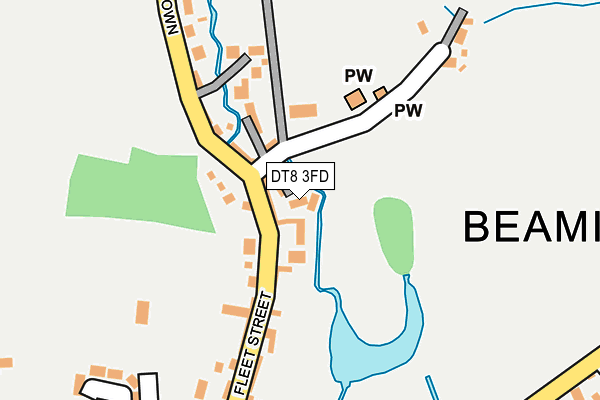 DT8 3FD map - OS OpenMap – Local (Ordnance Survey)