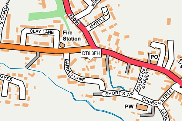 DT8 3FH map - OS OpenMap – Local (Ordnance Survey)