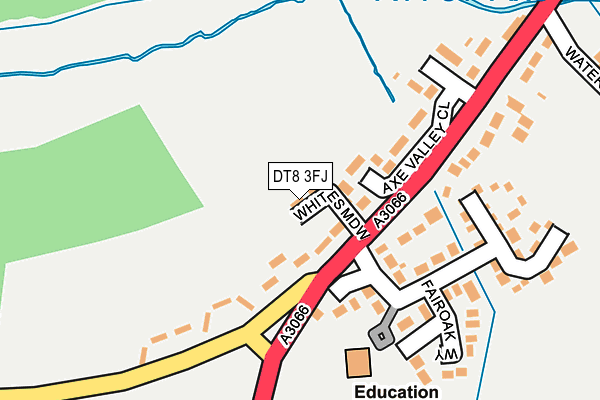 DT8 3FJ map - OS OpenMap – Local (Ordnance Survey)