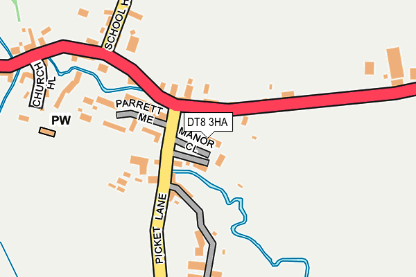 DT8 3HA map - OS OpenMap – Local (Ordnance Survey)