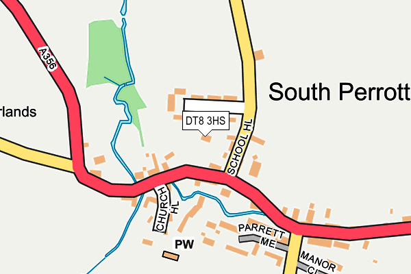 DT8 3HS map - OS OpenMap – Local (Ordnance Survey)