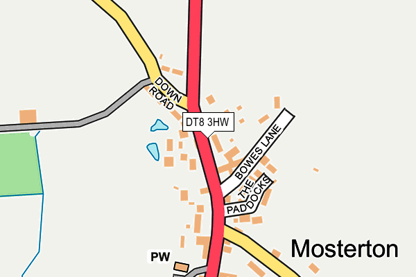 DT8 3HW map - OS OpenMap – Local (Ordnance Survey)