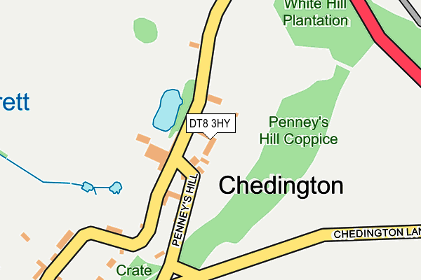 DT8 3HY map - OS OpenMap – Local (Ordnance Survey)