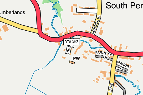 DT8 3HZ map - OS OpenMap – Local (Ordnance Survey)
