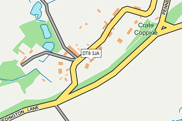 DT8 3JA map - OS OpenMap – Local (Ordnance Survey)