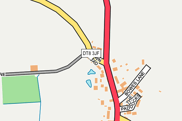 DT8 3JF map - OS OpenMap – Local (Ordnance Survey)