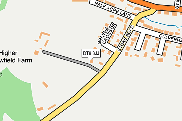 DT8 3JJ map - OS OpenMap – Local (Ordnance Survey)