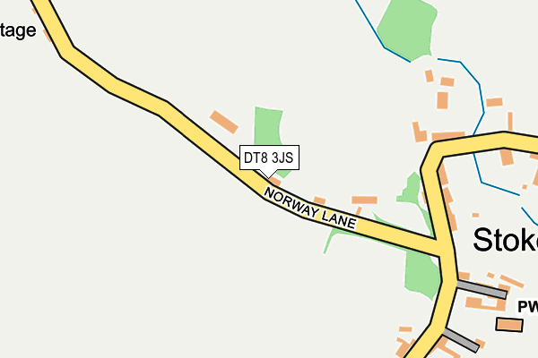 DT8 3JS map - OS OpenMap – Local (Ordnance Survey)