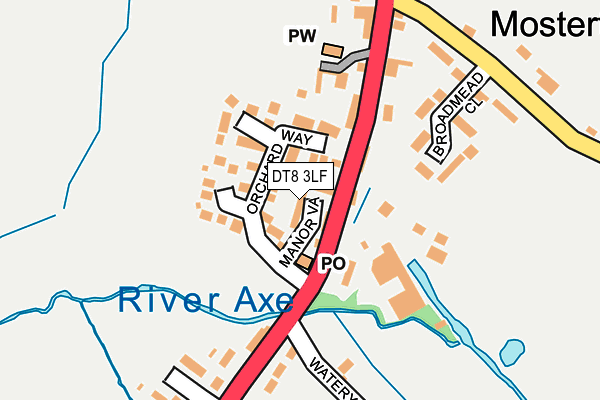 DT8 3LF map - OS OpenMap – Local (Ordnance Survey)