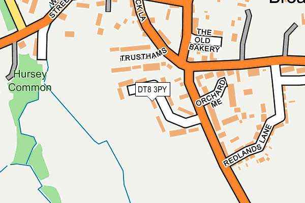 DT8 3PY map - OS OpenMap – Local (Ordnance Survey)