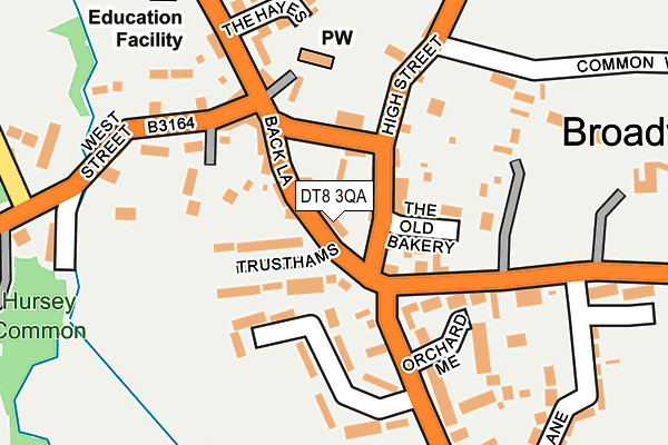 DT8 3QA map - OS OpenMap – Local (Ordnance Survey)