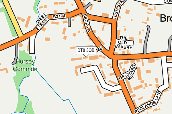 DT8 3QB map - OS OpenMap – Local (Ordnance Survey)