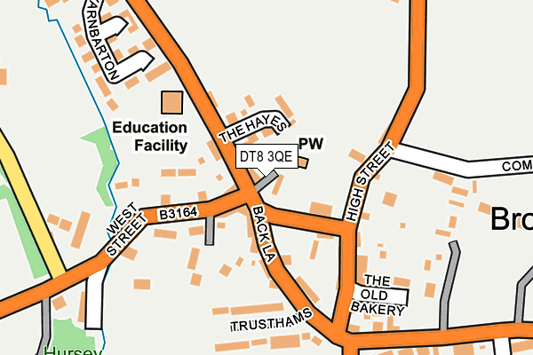 DT8 3QE map - OS OpenMap – Local (Ordnance Survey)