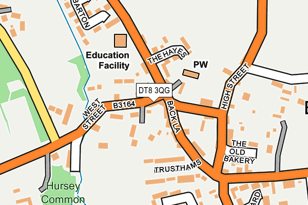 DT8 3QG map - OS OpenMap – Local (Ordnance Survey)