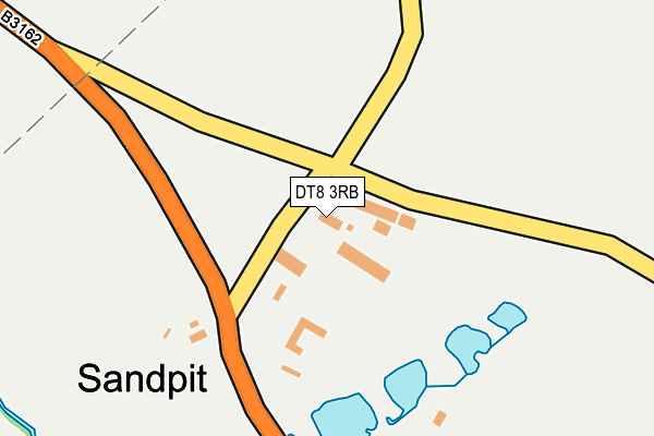 DT8 3RB map - OS OpenMap – Local (Ordnance Survey)