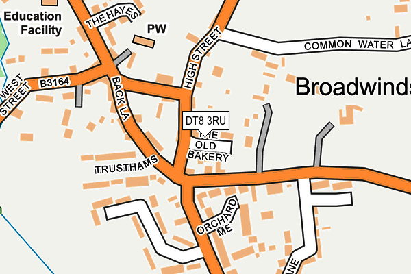 DT8 3RU map - OS OpenMap – Local (Ordnance Survey)