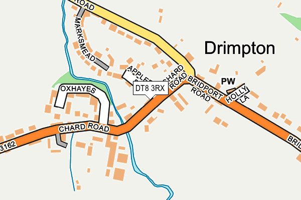 DT8 3RX map - OS OpenMap – Local (Ordnance Survey)