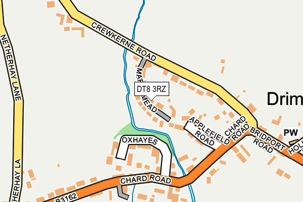 DT8 3RZ map - OS OpenMap – Local (Ordnance Survey)