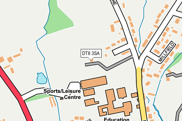 DT8 3SA map - OS OpenMap – Local (Ordnance Survey)