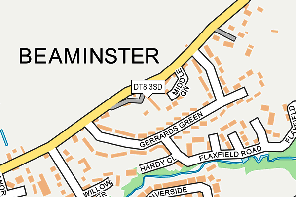 DT8 3SD map - OS OpenMap – Local (Ordnance Survey)