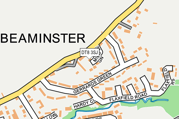DT8 3SJ map - OS OpenMap – Local (Ordnance Survey)