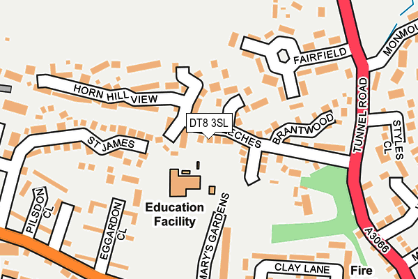 DT8 3SL map - OS OpenMap – Local (Ordnance Survey)