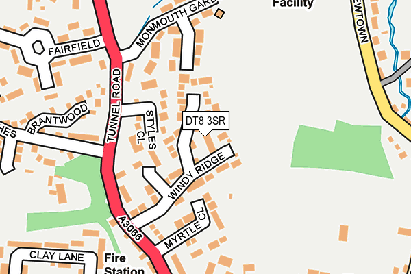 DT8 3SR map - OS OpenMap – Local (Ordnance Survey)