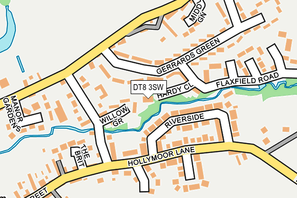 DT8 3SW map - OS OpenMap – Local (Ordnance Survey)