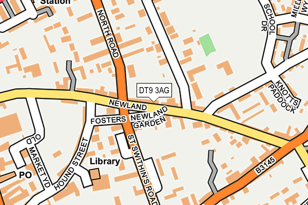 DT9 3AG map - OS OpenMap – Local (Ordnance Survey)