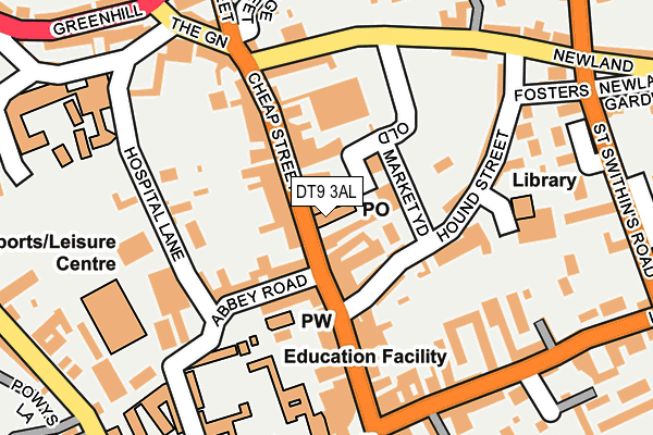 DT9 3AL map - OS OpenMap – Local (Ordnance Survey)