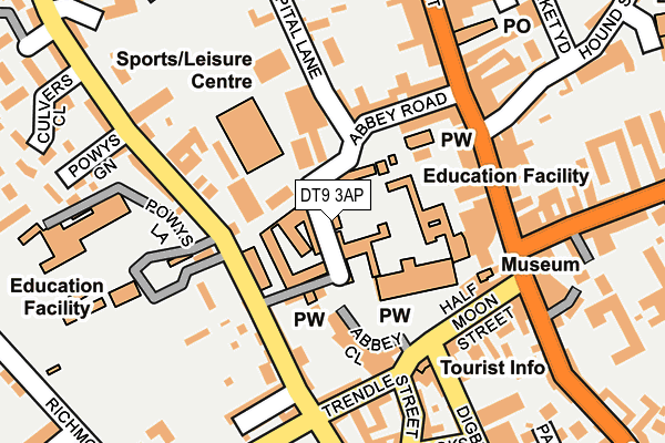 DT9 3AP map - OS OpenMap – Local (Ordnance Survey)
