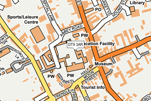 DT9 3AR map - OS OpenMap – Local (Ordnance Survey)